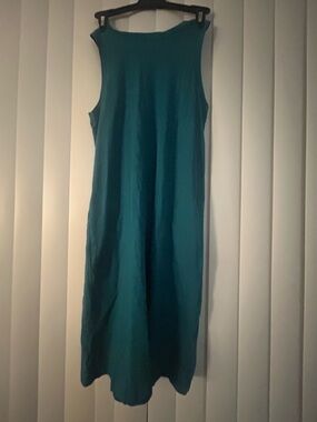 Sleeveless Teal Maxi Dress - Unbranded